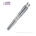 PVC profiled extrusion screw and barrel